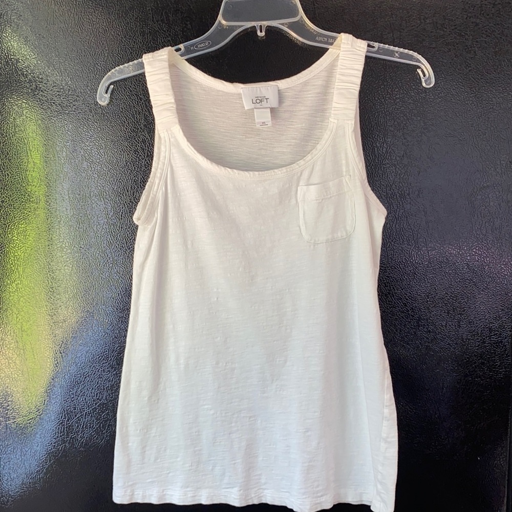 White Summer Pocket Tank
